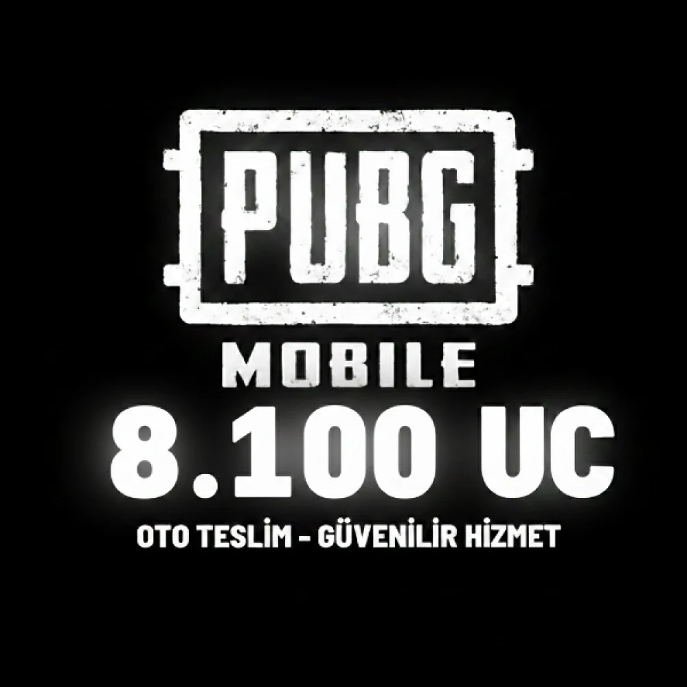 Pubg Mobile 8100 UC (TR-Global) Sürpriz Paket